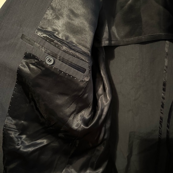 John Varvatos Star USA Pin Stripe 2 Button Blaze Men’s Size 46 Long - Picture 4 of 9